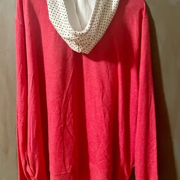 𝅺DISNEY SOLD Authentic Minnie Mouse red bow double zip polka dot Hoodie NWT - Picture 6 of 8